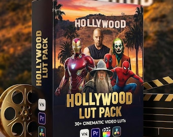 30 professional Hollywood movies LUTs pack (video preset) for color grading videos and photos on mobile devices and desktop computers