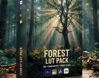 20+ Forest LUTs pack (video preset) for color grading videos and photos on mobile devices and desktop computers cube nature