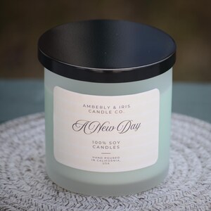A New Day 8oz. Fresh Mint Scented Soy Candle