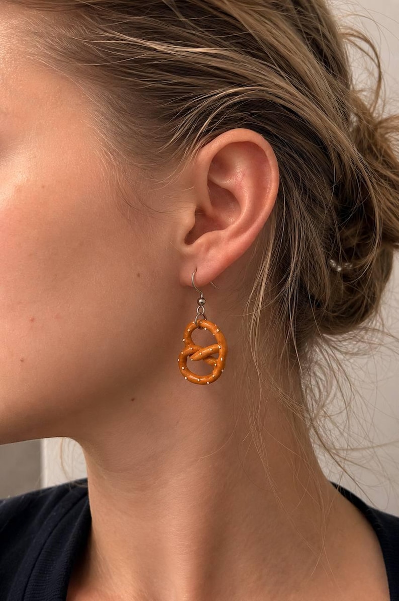 pretzel dangle earrings