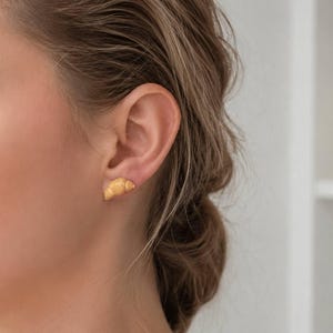 mini croissant studs