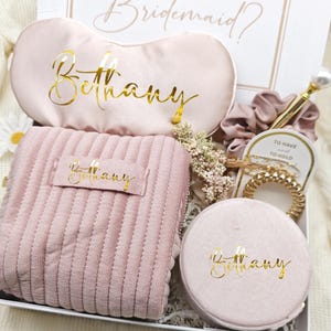 Brautjungfer Vorschlag Geschenkbox, personalisierte Brautjungfer Geschenkbox Set Matron, benutzerdefinierter Name Brautjungfer Vorschlag Box, werden Sie meine Brautjungfer sein