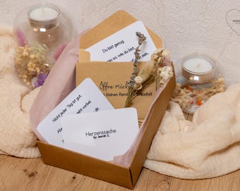 Öffne mich wenn Box | Geschenk für Freund/in | Geschenkbox | Open When Letters | Emotionales Geschenk | Handmade