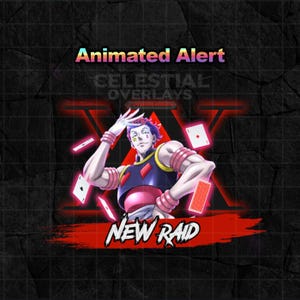 Anime Stream Overlay: Animated Alerts for Twitch, YouTube (Digital Download