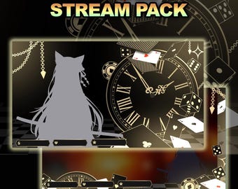 Animated Casino Stream Overlay: Ace of Chains Twitch Design (MP4, WEBM, PNG, PSD)