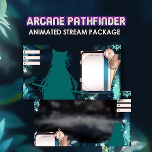 Animated Stream Overlay Pack - Arcane Pathfinder - Twitch Package