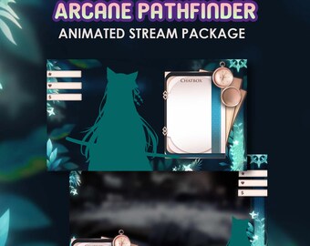 Animated Stream Overlay Pack - Arcane Pathfinder - Twitch Package