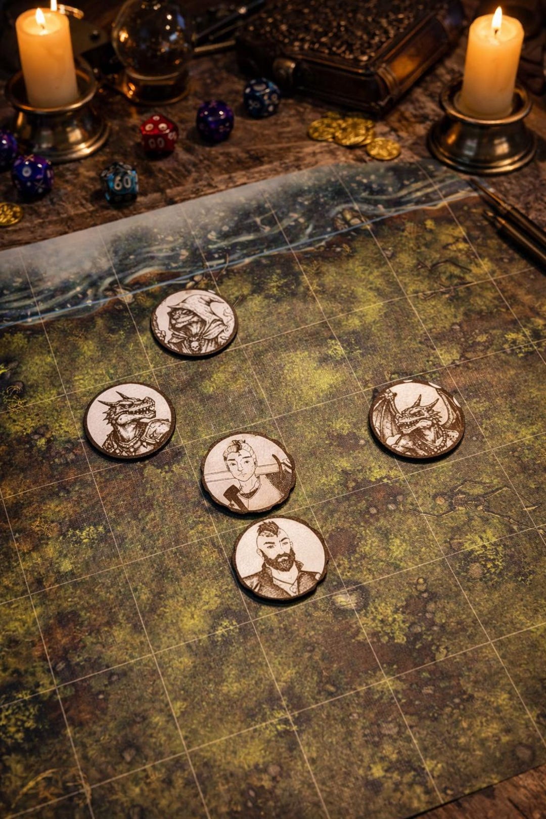 Timber Dnd Monster Tokens Dungeons and Dragons Enemies Npcs Miniatures ...