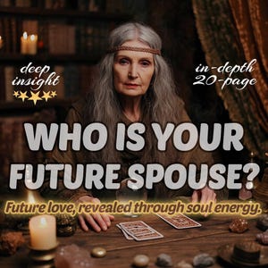 Who Is Your Future Spouse? – 20-Page Psychic Reading with Love Traits, Soulmate Energy, Marriage Timing & How You’ll Meet