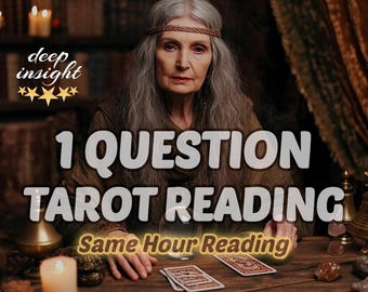 1 Question Tarot Reading – Same Hour Insight, Fast & Accurate Psychic Guidance, One Clear Question Answered