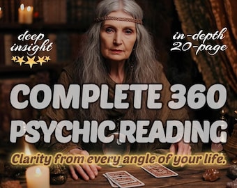 Complete 360 Psychic Reading – 20-Page Full Life Insight with Future Predictions, Love, Destiny, Spiritual Messages & Soul Path Guidance
