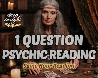 Leitura psíquica de 1 pergunta – Resposta na mesma hora, percepção rápida e precisa, sem ferramentas, orientação baseada em energia