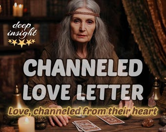 Channeled Love Letter from Your Person – Same Hour Intuitive Message, Psychic Love Reading, Deep Soul Connection