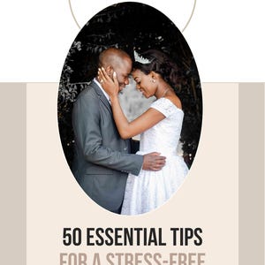 50 Tips for a Stress-Free Wedding Day | Bride and Groom Guide | Wedding Planning Checklist | Digital eBook | Instant Download