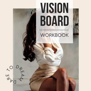 Vision Board Workbook | Goal Setting & Manifestation Journal | Printable Vision Planner | Law of Attraction Workbook PDF