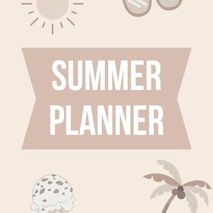 Kids Summer Planner | Printable Summer Schedule for Kids | Activity Planner PDF | Summer Routine Chart | Instant Digital Download