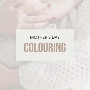 Mother’s Day Coloring Book | Printable Coloring Pages for Mom | Kids Gift for Mother&#39;s Day | Digital Download PDF
