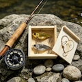 Personalized Fishing Lure Gift Set, Custom Engraved Lure with Wooden Box, Fishing Gift for Dad Husband Grandpa, and Fishing Lovers
