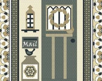 Always Welcome Quilt Pattern by Coach House Designs - farmhouse quilt pattern, door quilt pattern,