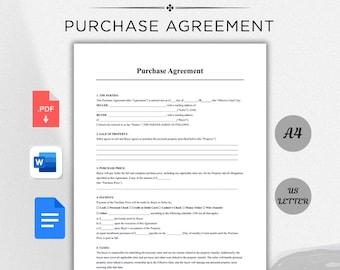 Modelo de Contrato de Compra e Venda Imprimível: Contrato de Venda Editável (PDF e MS Word)
