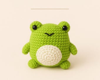 Crochet Frog Pattern PDF: Amigurumi Plush Toy Tutorial (Digital Download)