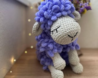 Crochet Plushie Sheep, Amigurumi Farmhouse Animal, Gift