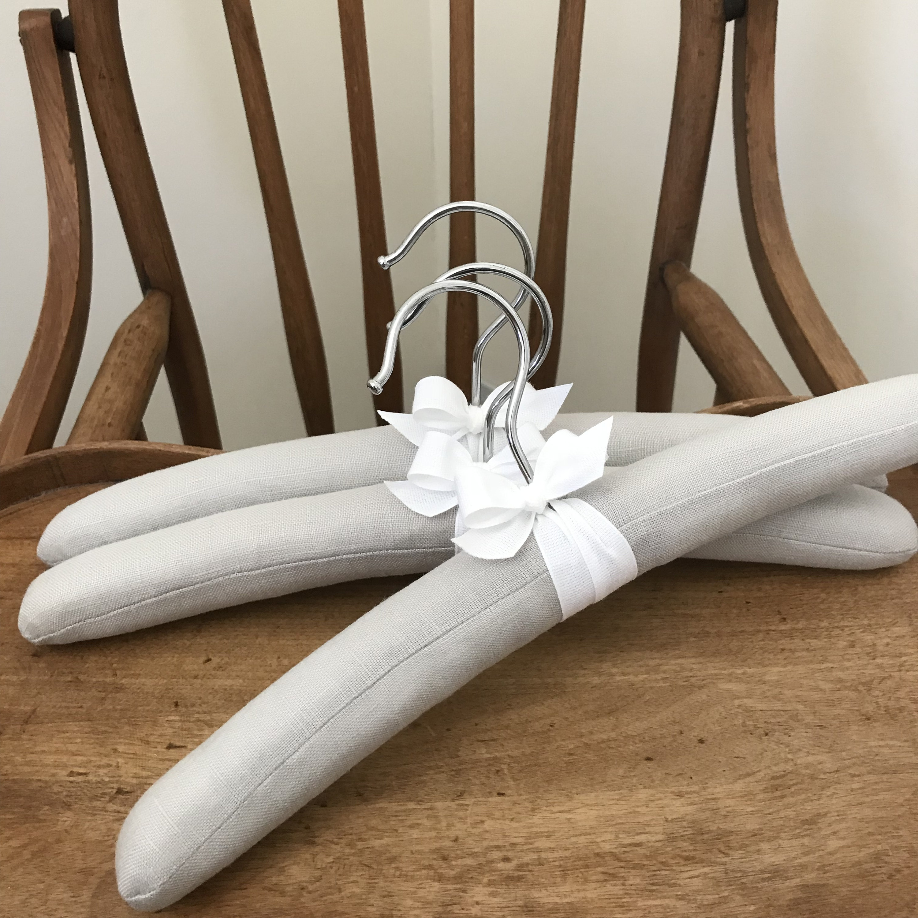 Baby Hangers Padded Hangers Gray Linen Hanger Gray Linen Etsy
