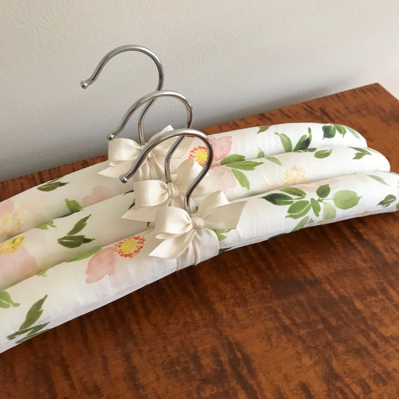 Padded Hangers Floral Hangers Padded Clothes Hangers Floral Etsy