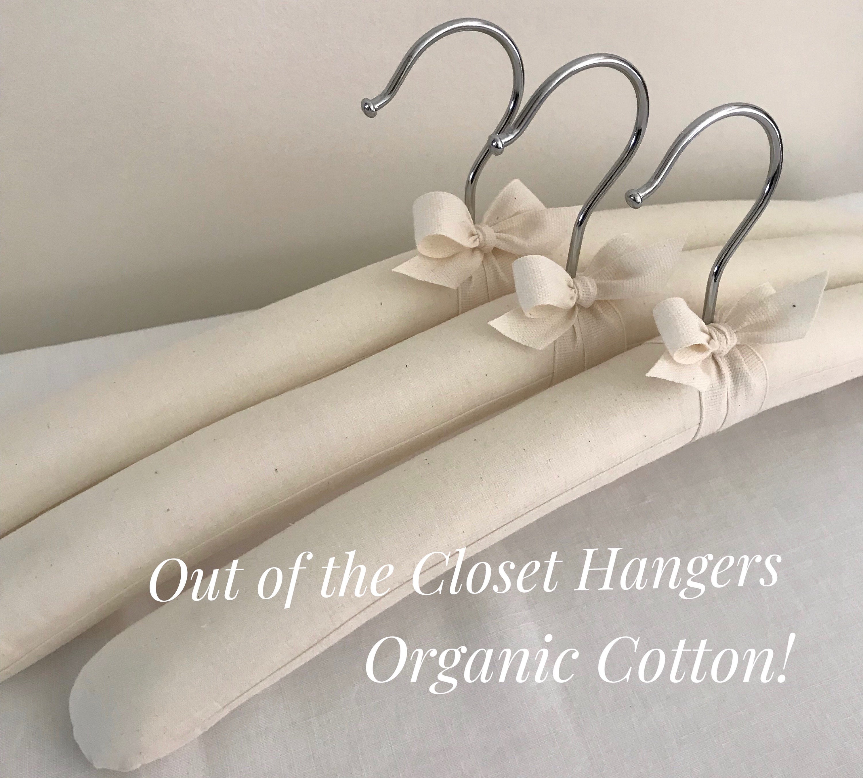 Padded Hangers Organic Padded Hangers Cotton Covered Etsy