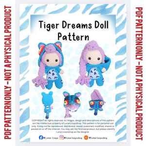 Tiger Dreams Crochet Doll Pattern