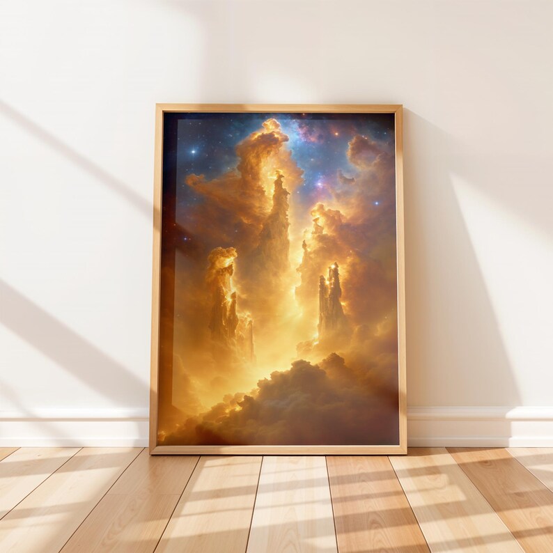 James Webb Pillars of Creation Wall Art Print | Cosmic Nebula Space ...