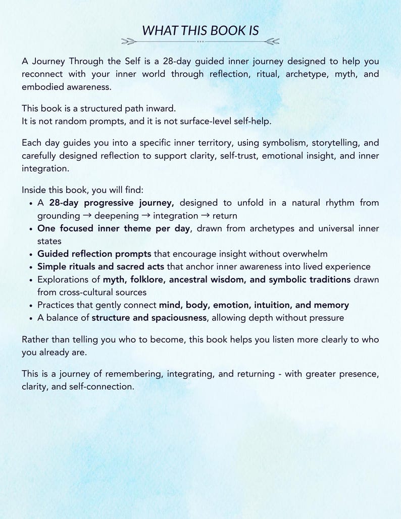 28-Day Inner Work Practice Guide for Self Reflection, Shadow Work & Emotional Healing image 8