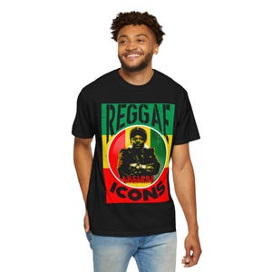 Luciano Reggae T-Shirt  Roots Reggae Icon Silhouette Tee | Rasta Music Legend | Unisex Soft Cotton Shirt