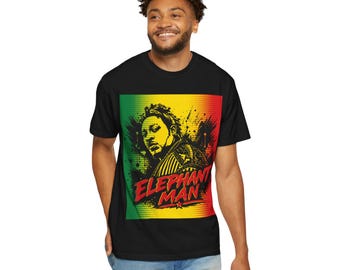 Elephant Man Energy God T-Shirt | Dancehall Party Tee | Reggae Festival Shirt | Caribbean Vibes Graphic Tee | Dancehall Icon Shirt