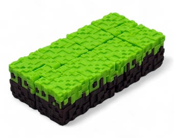 Minecraft-stil Infinity Cube Fidget-leksak – Anti-stress PLA-skrivbordsgrej