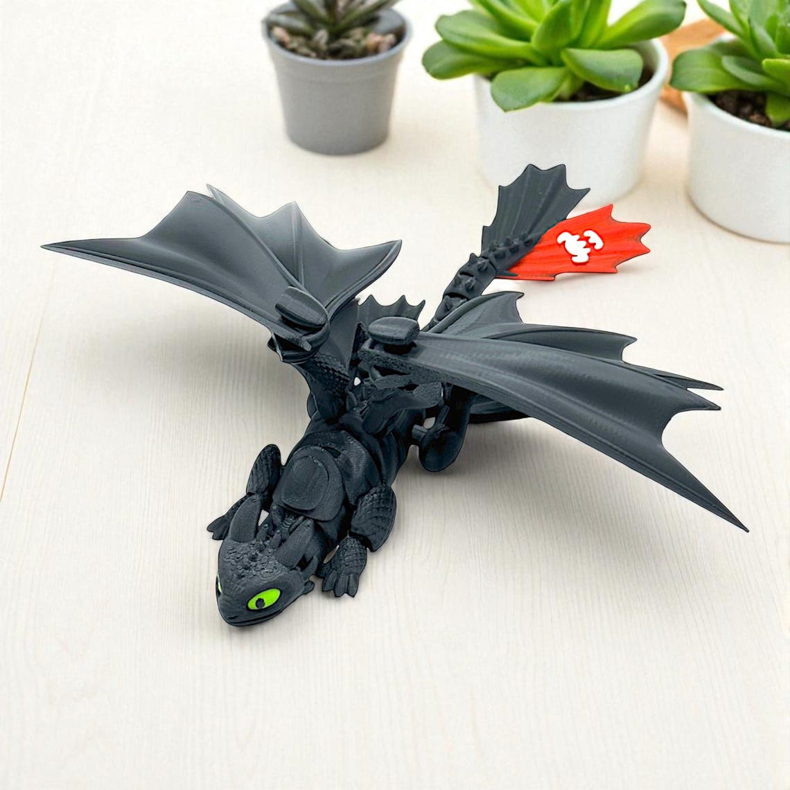Articulated Toothless Dragon Figure – HTTYD Night Fury, 3D Printed - Etsy