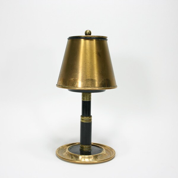 Vintage Mad Men Brass Hidden Ashtray,Table Lamp Ashtray, cigarette smoking