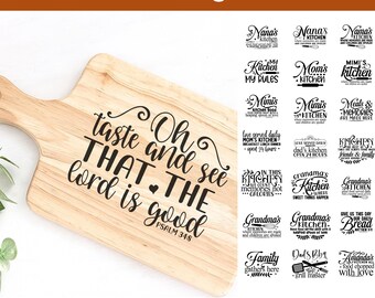 Funny Kitchen Quotes SVG Bundle: Cricut Cut Files (Digital Download