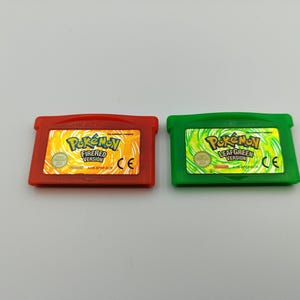 Pokemon Fire Red & Leaf Green – Oryginalne europejskie wydanie kartridży Game Boy Advance