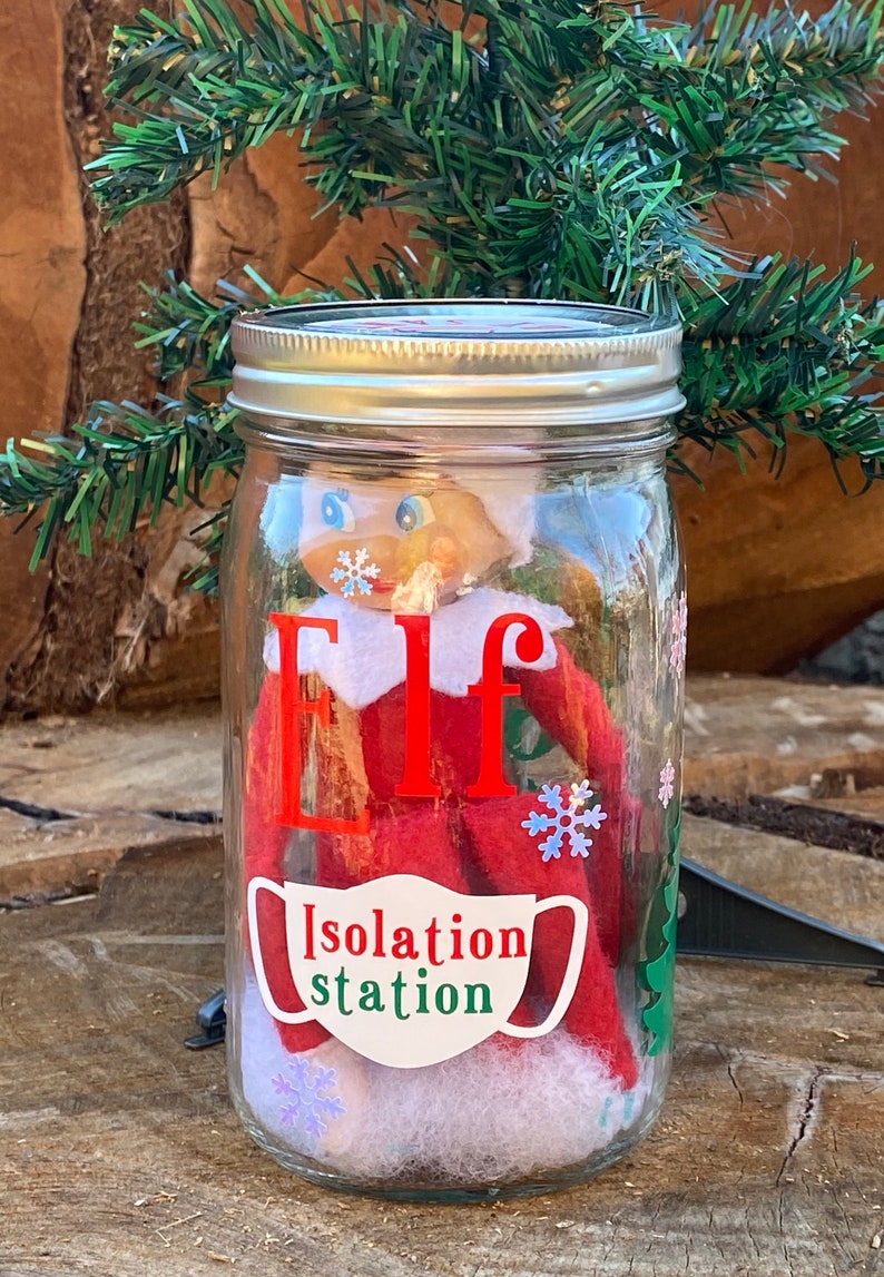 Elf Isolation Station elf Quarantine Jar Elf Quarantine House Etsy elf-isolation-station-elf-quarantine-jar-elf-quarantine-house-etsy
