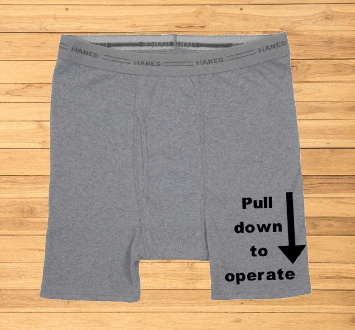 Funny underwear for men Pull down to operate valentine | Etsy