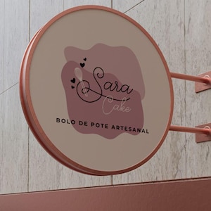 Custom Blade Sign for Cafe | Personalized Business Logo Sign for Storefront | Business Blade Logo Sign for Shop | Custom Hanging Blade Sign