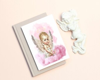 Angel baby x 2 designs Digital Print Download png for sublimation, card print, UV printing DTG and DTF  Memorial, in memory of, sympathy