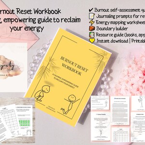 Burnout-Reset-Arbeitsbuch - Druckbares Journal für psychische Gesundheit, Selbstfürsorge A4