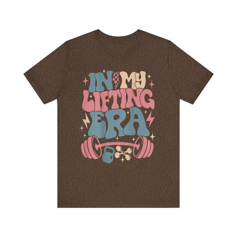 Retro Gym Graphic Tee: "In My Lifting Era" Bella + Canvas Cotton Shirt image 6