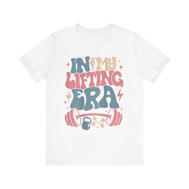 Retro Gym Graphic Tee: "In My Lifting Era" Bella + Canvas Cotton Shirt image 7