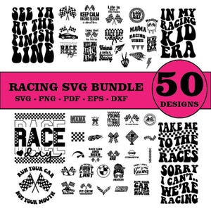 Racing SVG Bundle, Racing Quote SVG, Race Day Yall SVG, Car Racing svg, Drifting svg, Racing Cricut svg,Racing TShirt svg, Stencil Templates
