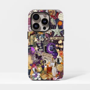 Whimsigoth Case Gothic Aesthetic Collage Phone Cover for iPhone 17, 16, 15, 14, 13, 12, 11, Pro Max, Samsung Galaxy S23, S22, S21, S20 Ultra