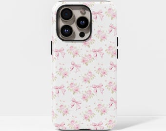Coquette Aesthetic Bow Case Cute Bow Case,  for iPhone 17, 16, 15, 14, 13, 12, 11, Pro Max, Samsung Galaxy S23, S22, S21, S20 Ultra