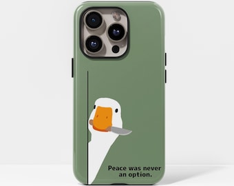 Silly Goose Phone Case Funny Animal Lover Gift Protective Case for iPhone 17 16 15 14 13 12 Plus Pro Max and Samsung S25 S24 S23 S22 Ultra
